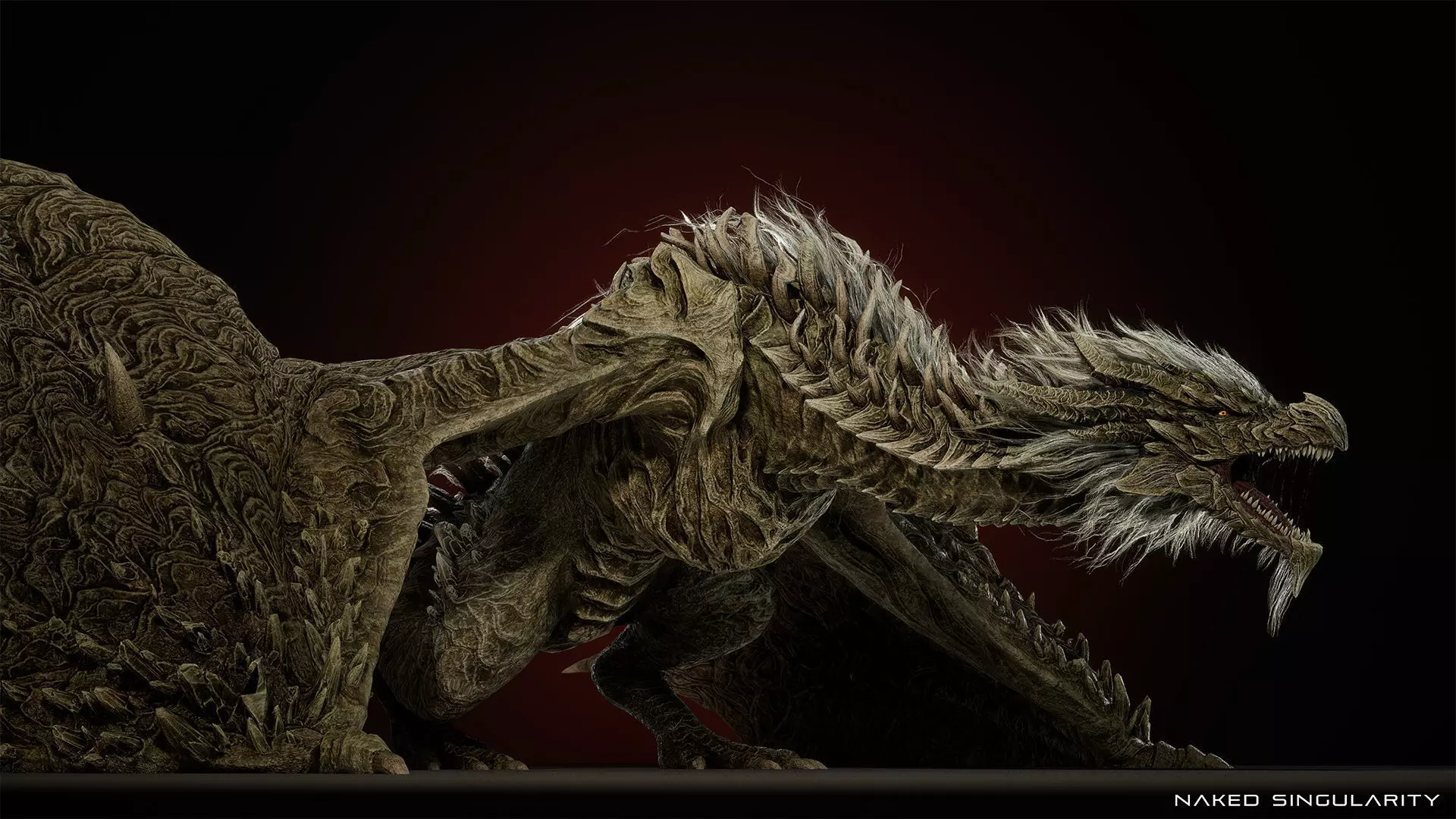 Ancient Dragon Wyvern - Realistic Game-ready Low-poly 3D model_6