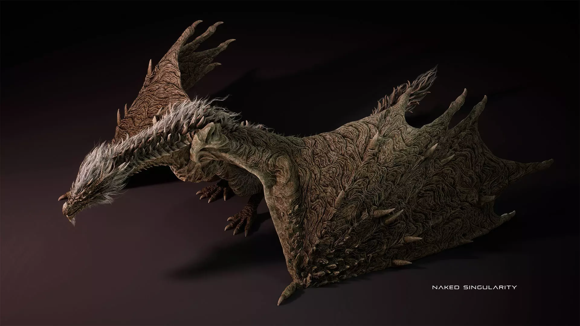 Ancient Dragon Wyvern - Realistic Game-ready Low-poly 3D model_5