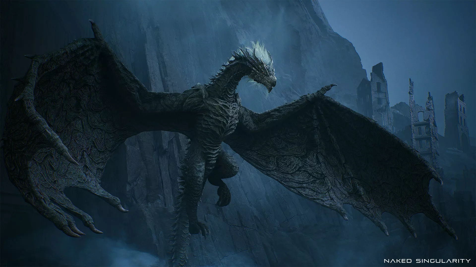 Ancient Dragon Wyvern - Realistic Game-ready Low-poly 3D model_12