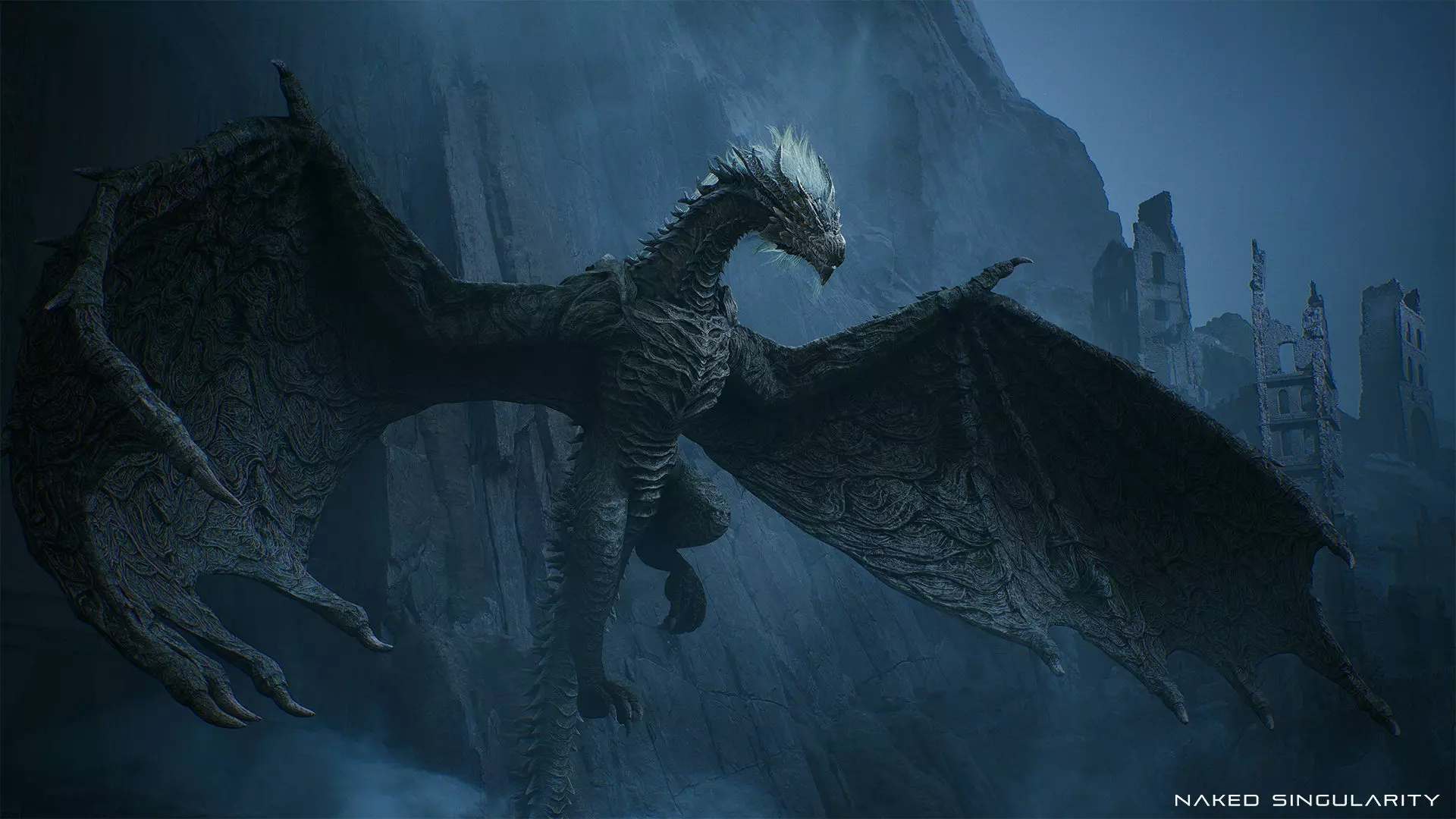 Ancient Dragon Wyvern - Realistic Game-ready Low-poly 3D model_11