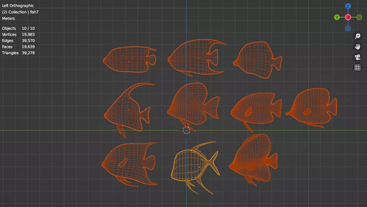 Fish 10 3D model_5