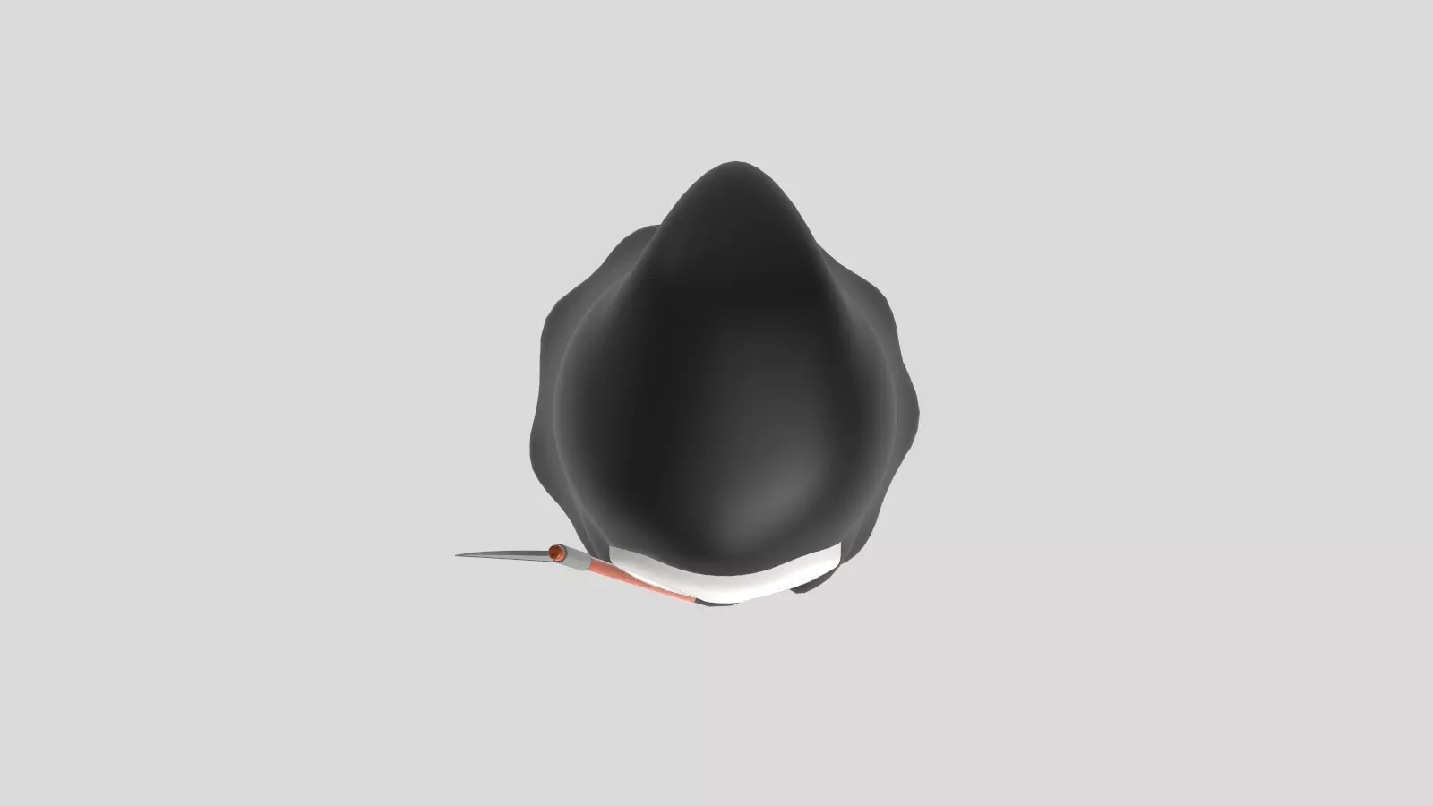 Stylized Low-Poly Cute Grim Reaper Low-poly 3D model_7