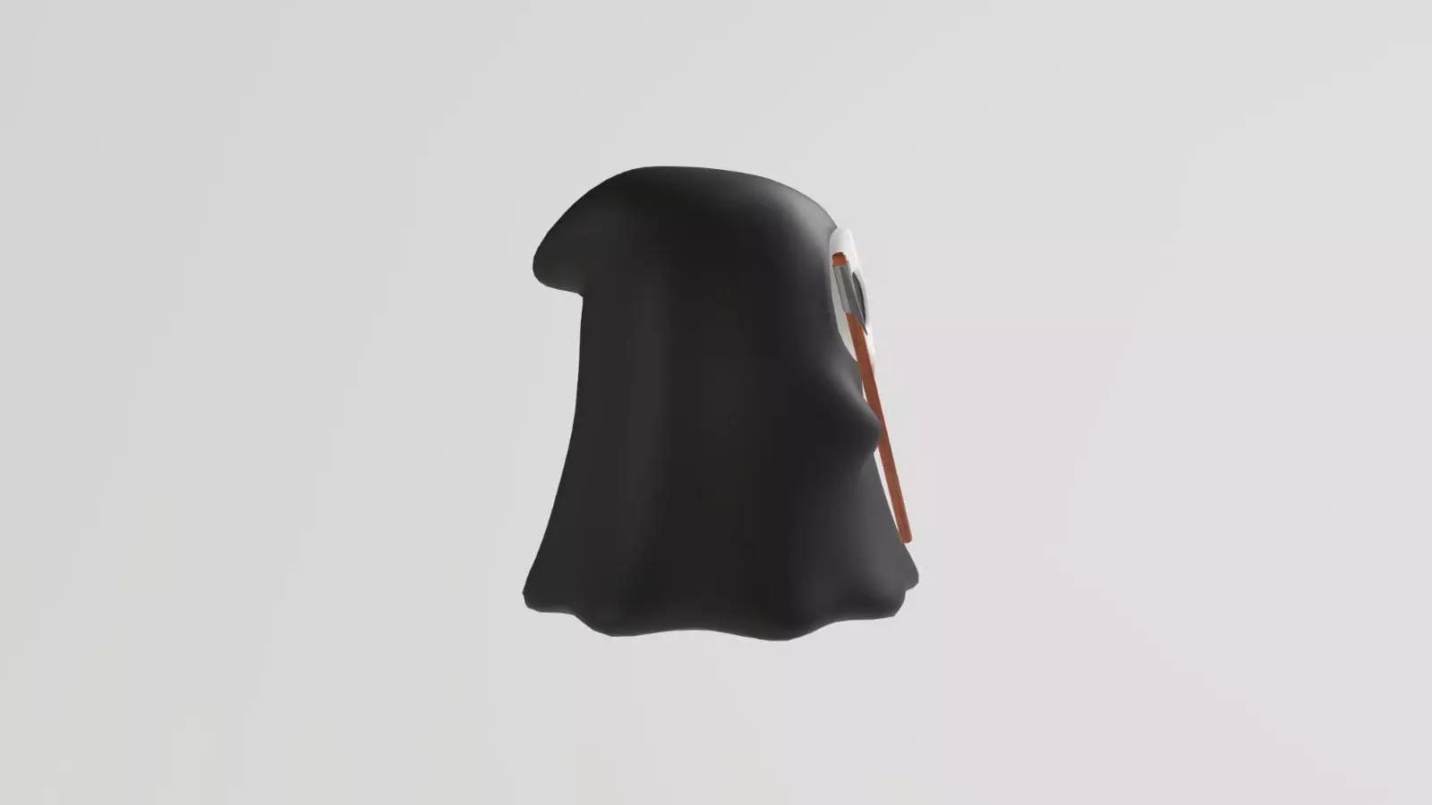 Stylized Low-Poly Cute Grim Reaper Low-poly 3D model_3