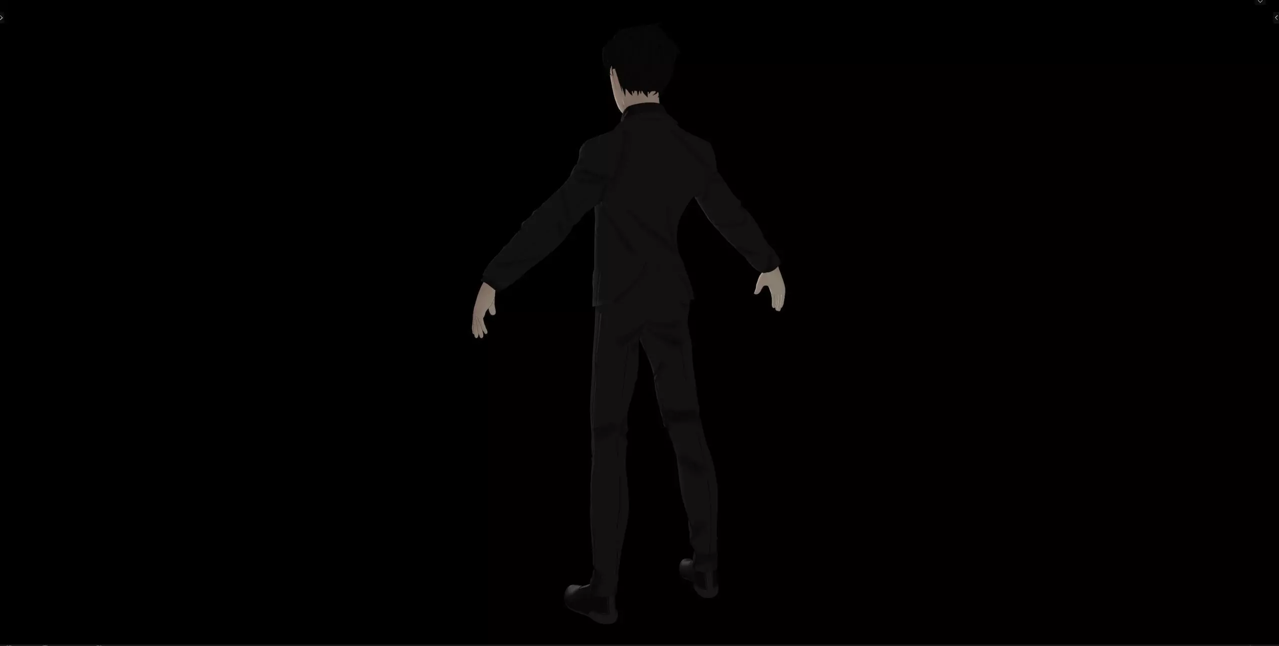 Anime Style Male Anatomy Character in Suit 3D model_8