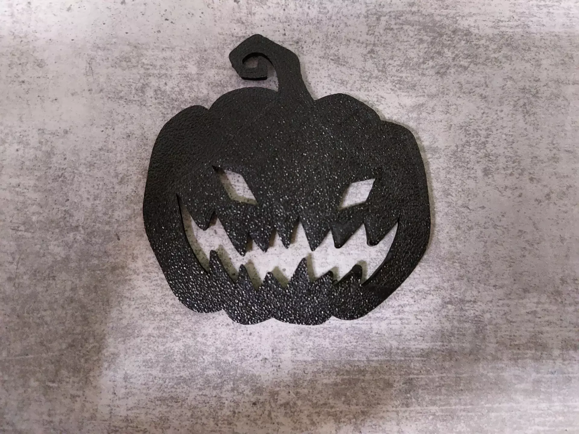 Grim Pumpkin Window Silhouette STL  3D print model_1