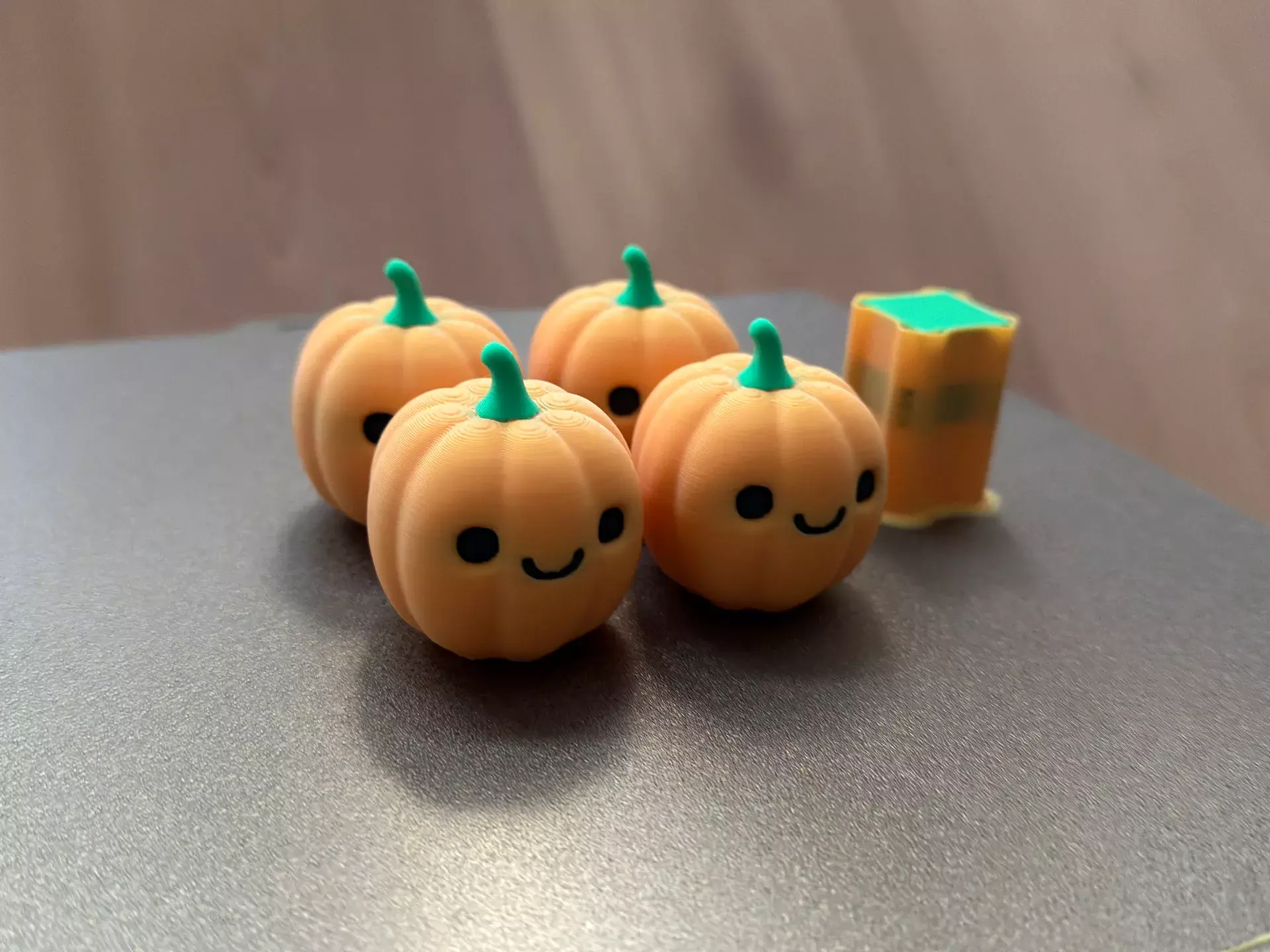 Kawaii Mini Pumpkin STL 3D print model_3