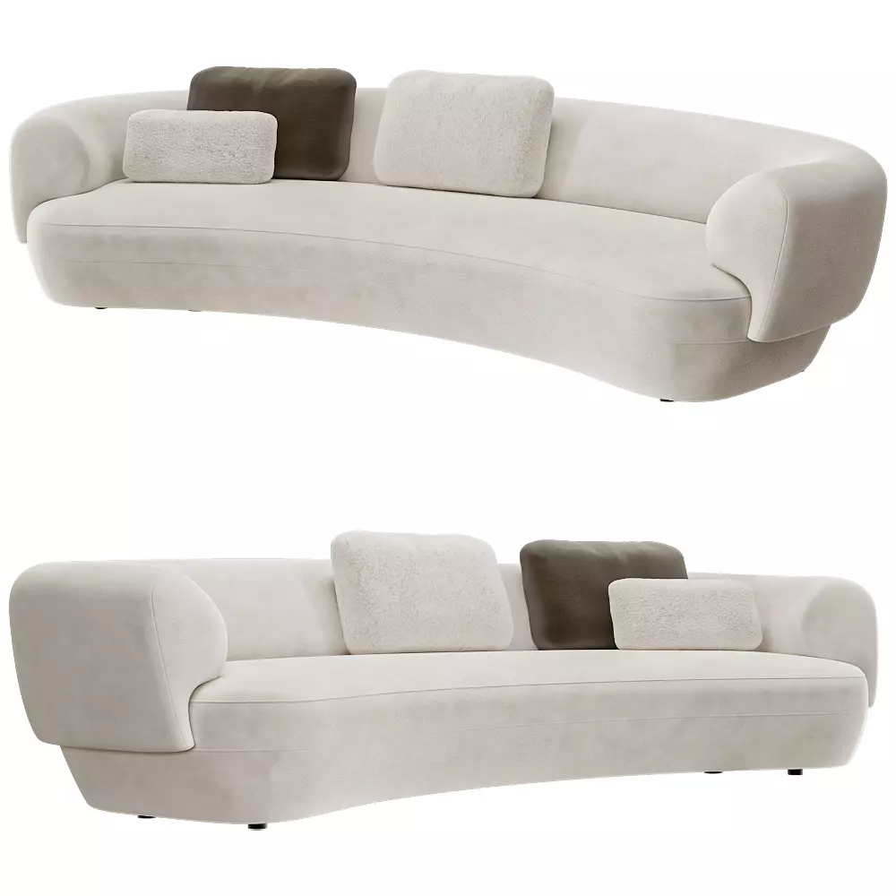 Modern Sofa 360 Confident Low-poly 3D model_1