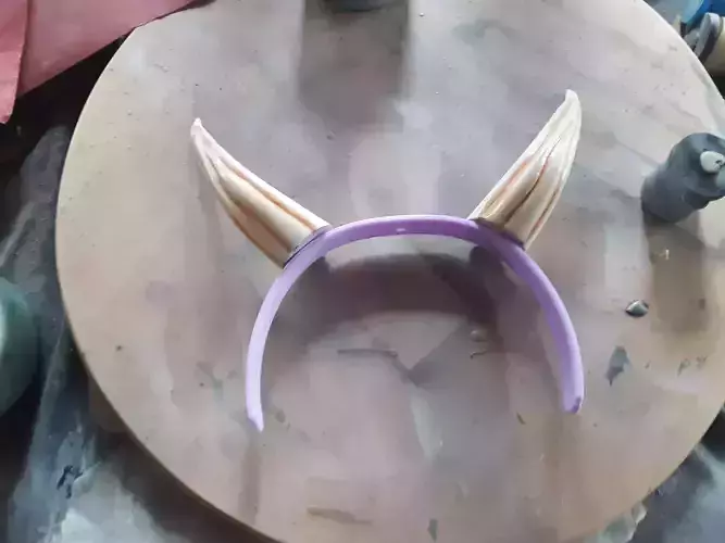 Witch Horns Headband STL 3D print model