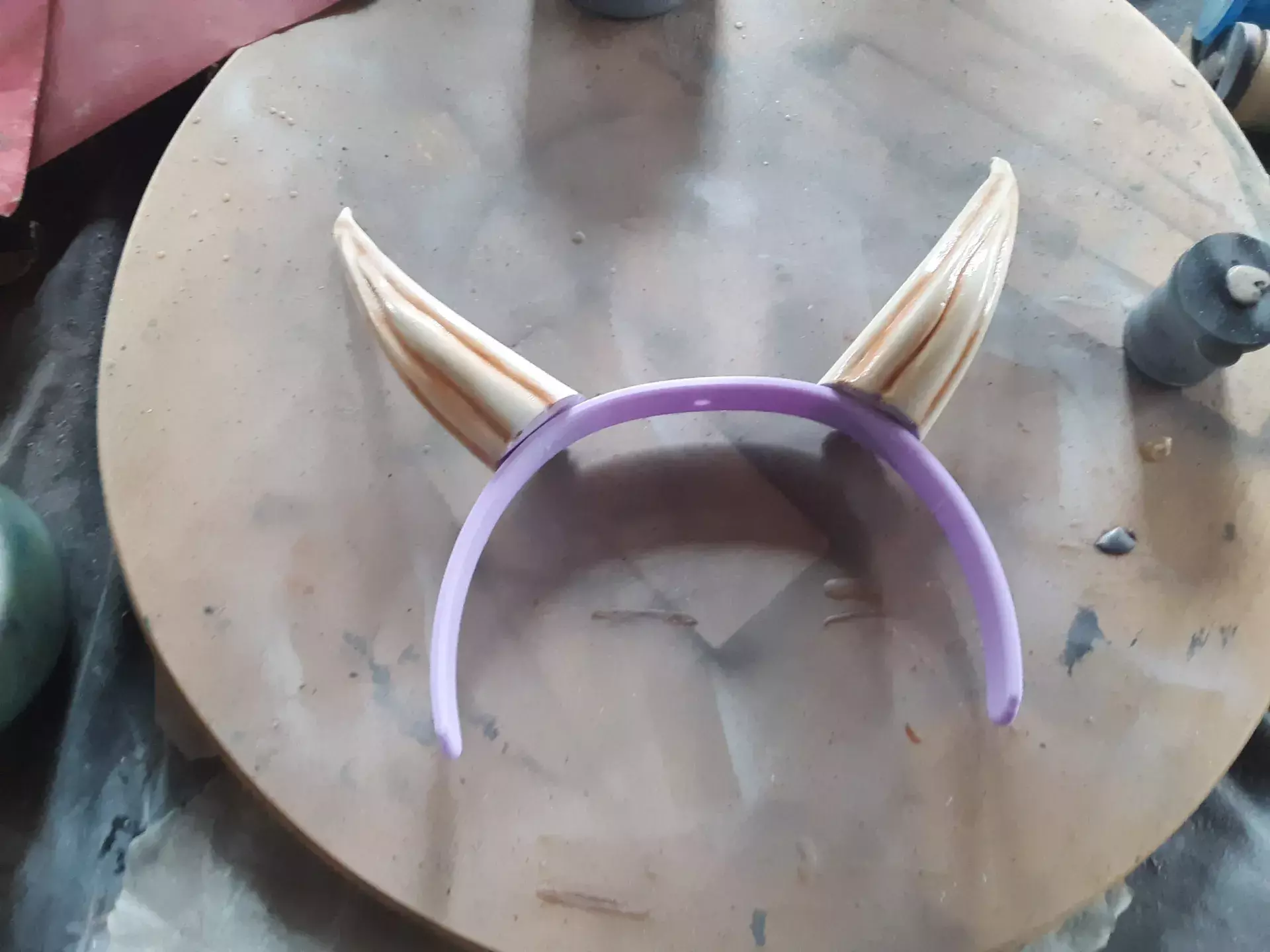 Witch Horns Headband STL 3D print model_0