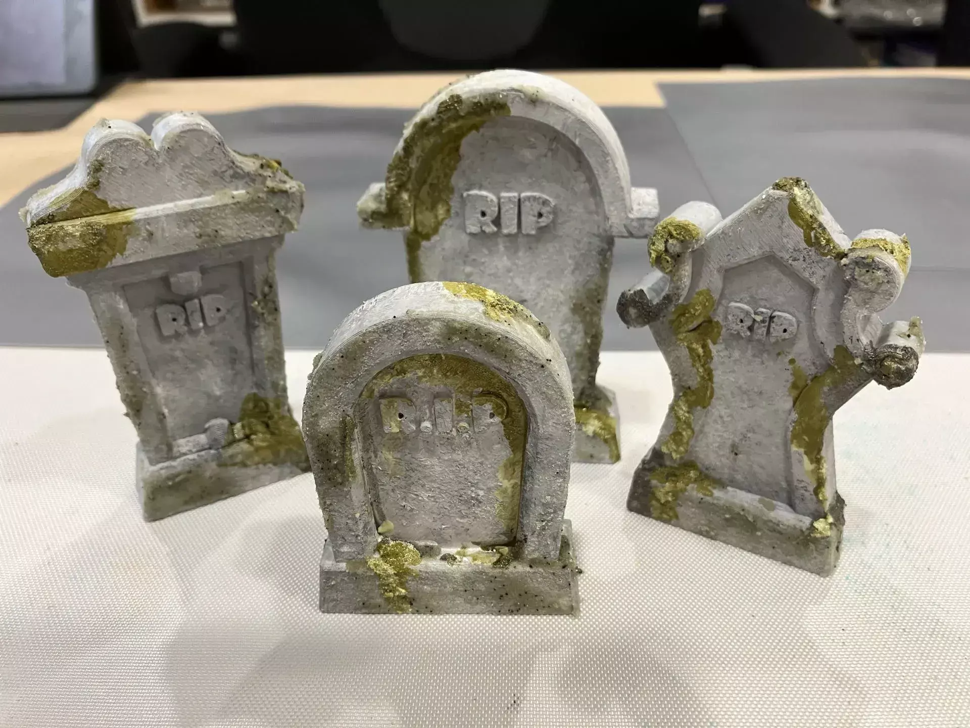 Mini Tombstone Set STL 3D print model_0
