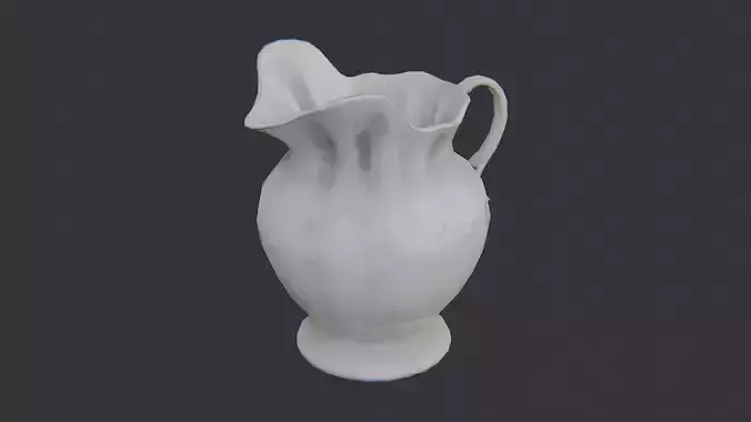 Porcelain Pitcher With Elegant Curves