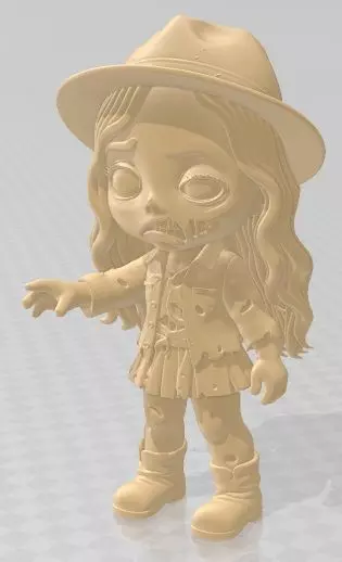 Na Na Na Surpise - Zombie 1 Printable Doll 3D print model_1
