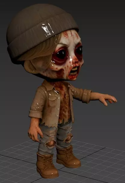 Na Na Na Surpise - Zombie 2 Printable Doll 3D print model_2