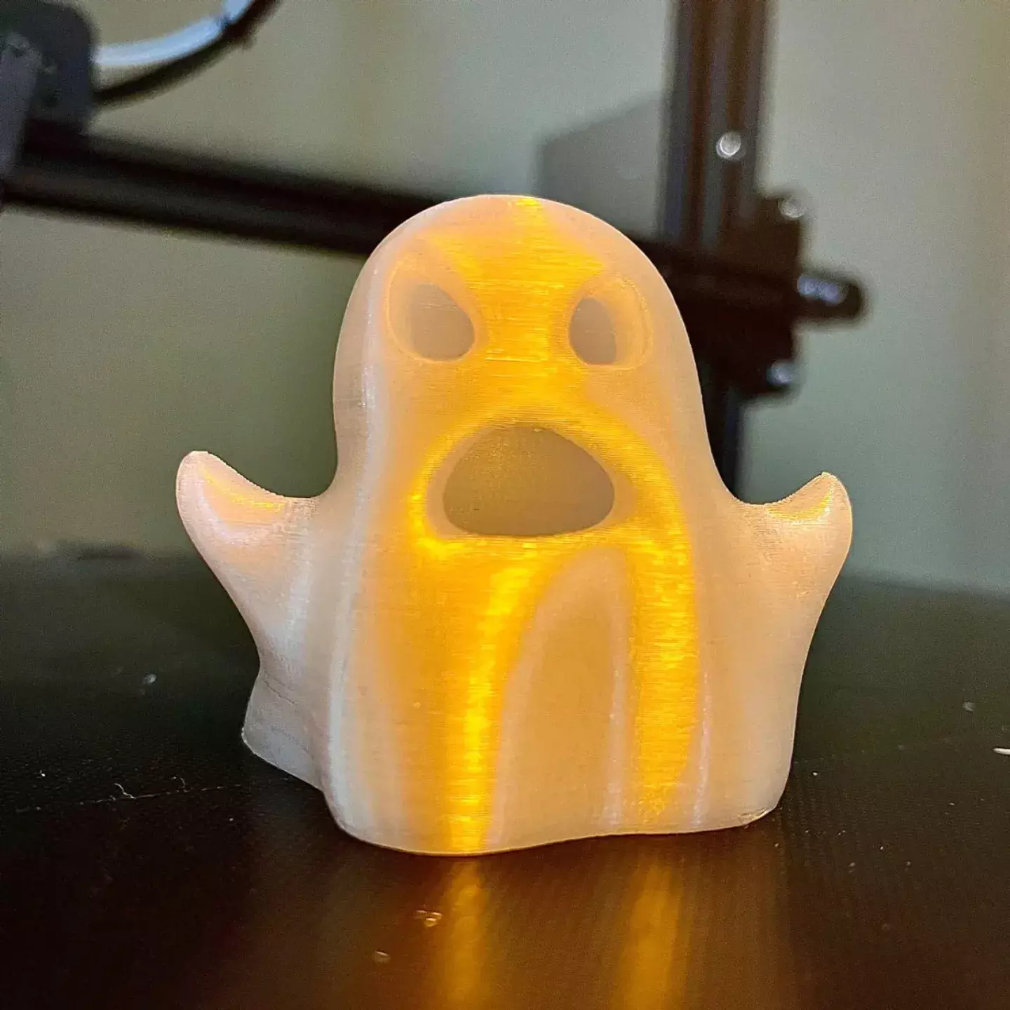 Glow Ghost Tealight STL  3D print model_0