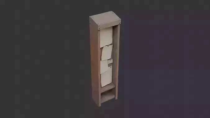 Wooden Notice Board Cabinet