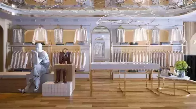 Fashion Shop Model  3D model