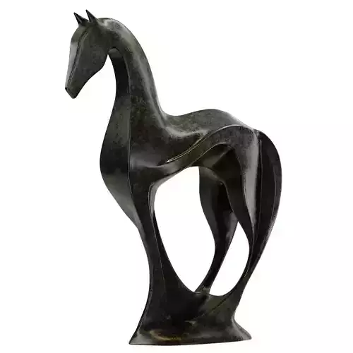 Abstract Horse Sculpture