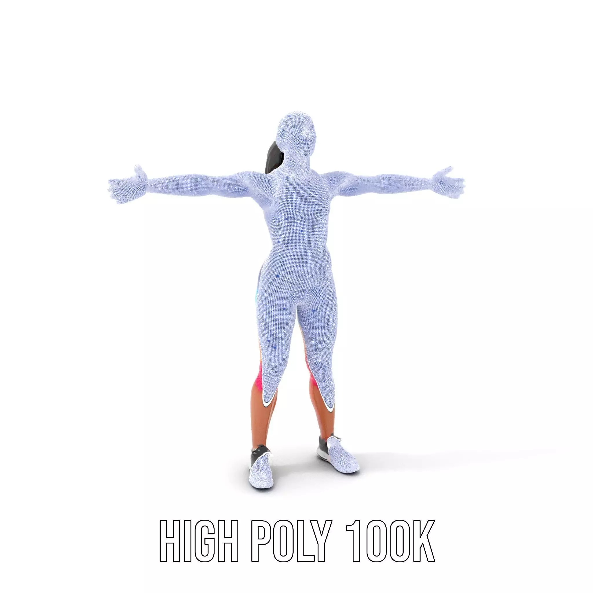 TieDye Fitness Attire model pack Low-poly 3D model_4