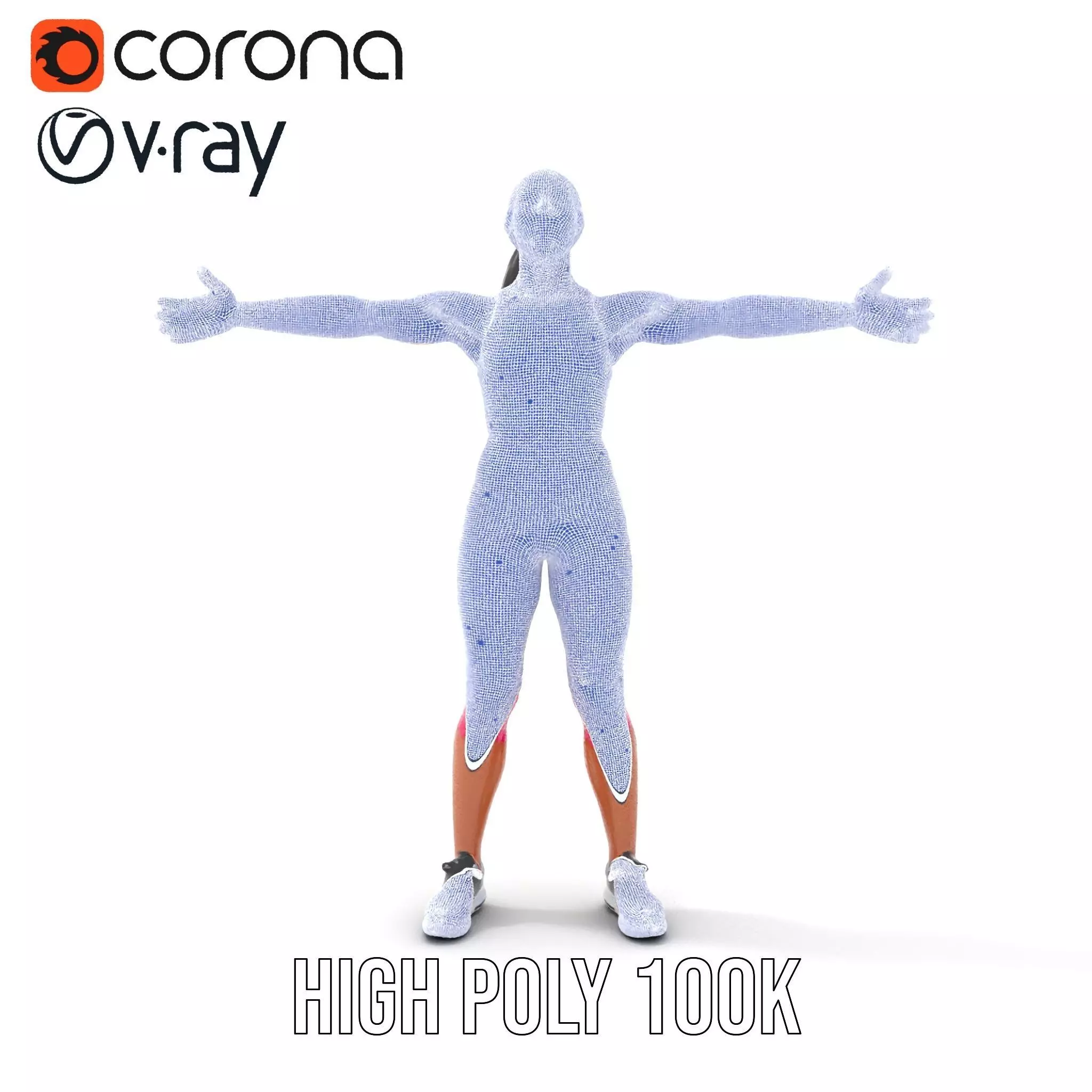 TieDye Fitness Attire model pack Low-poly 3D model_27