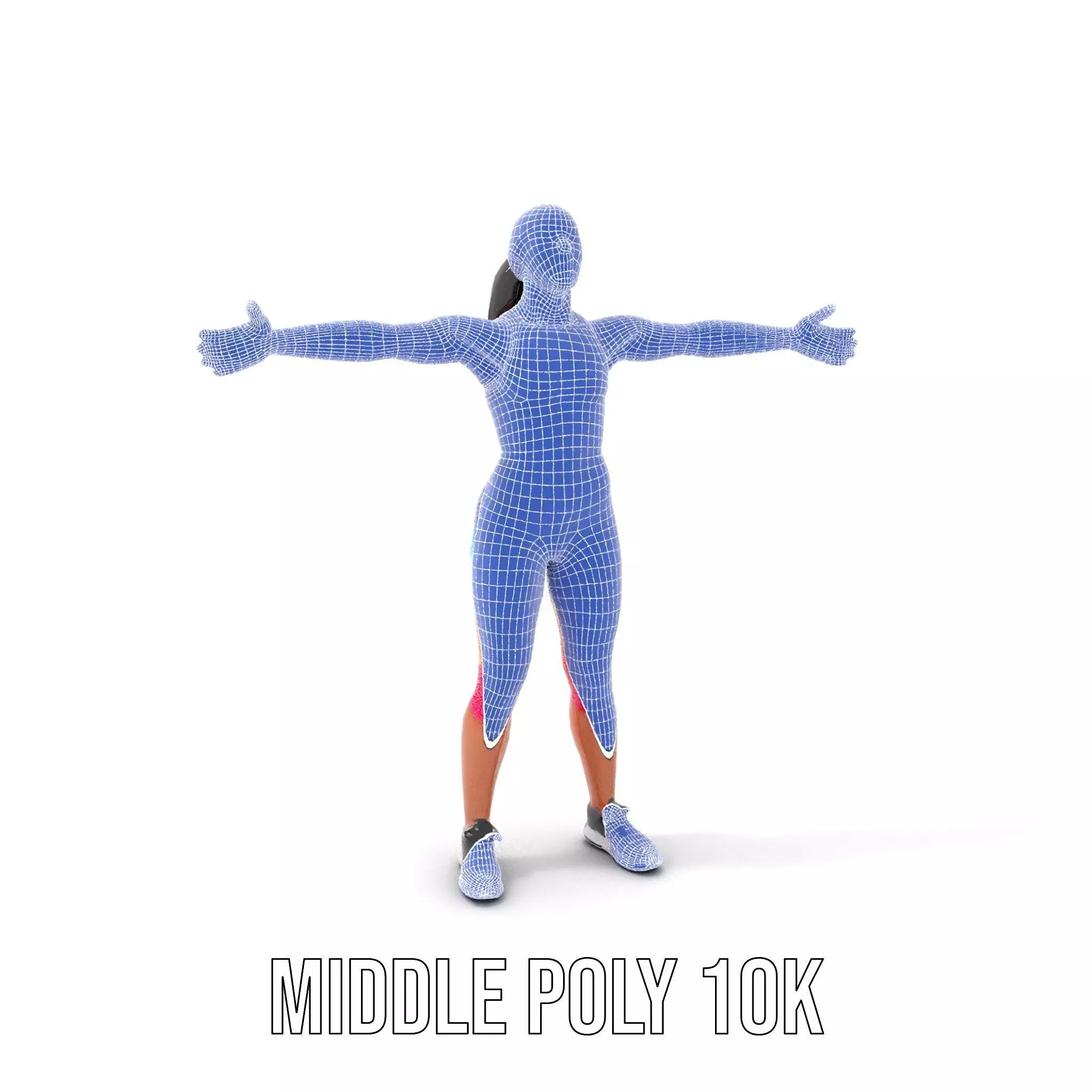 TieDye Fitness Attire model pack Low-poly 3D model_6