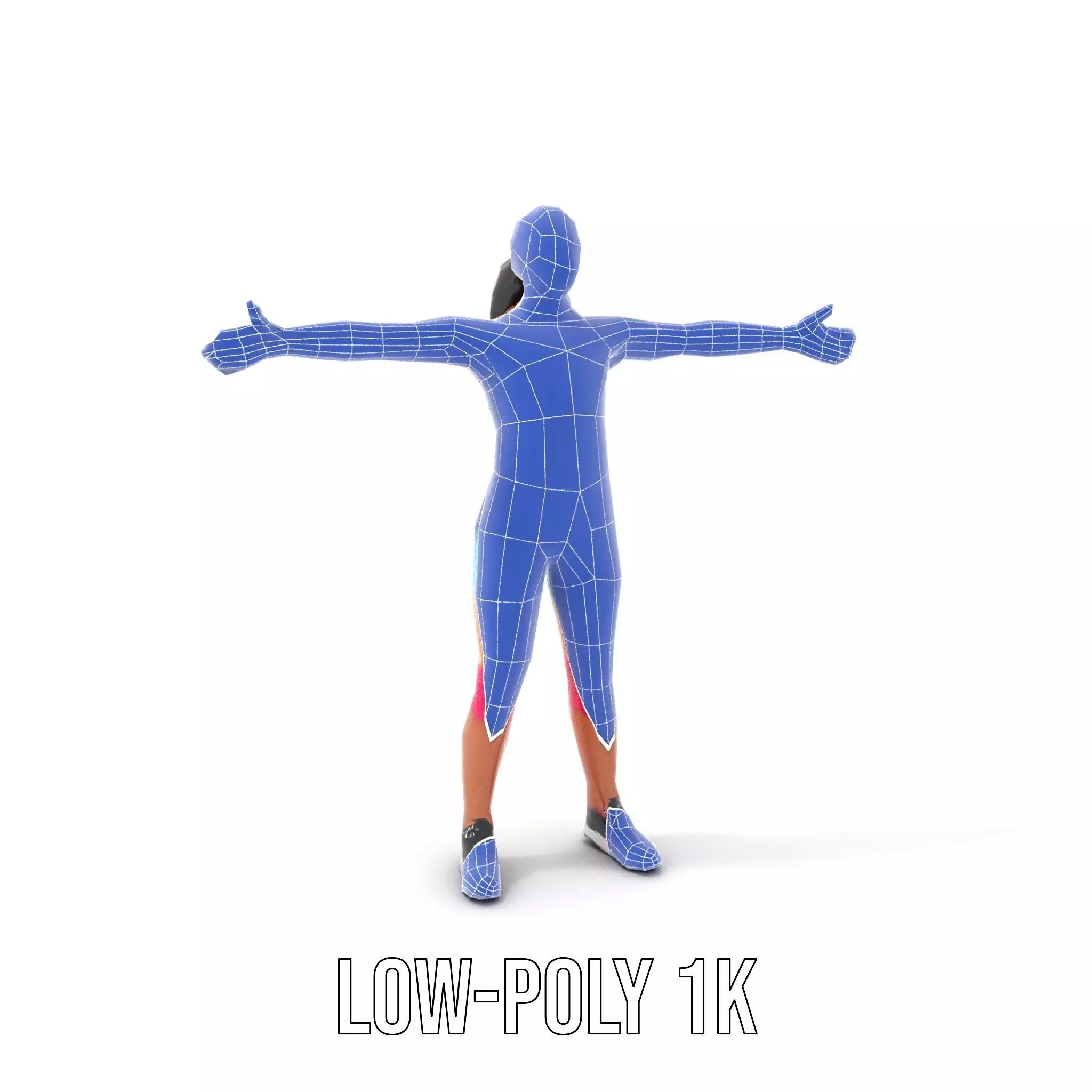 TieDye Fitness Attire model pack Low-poly 3D model_18