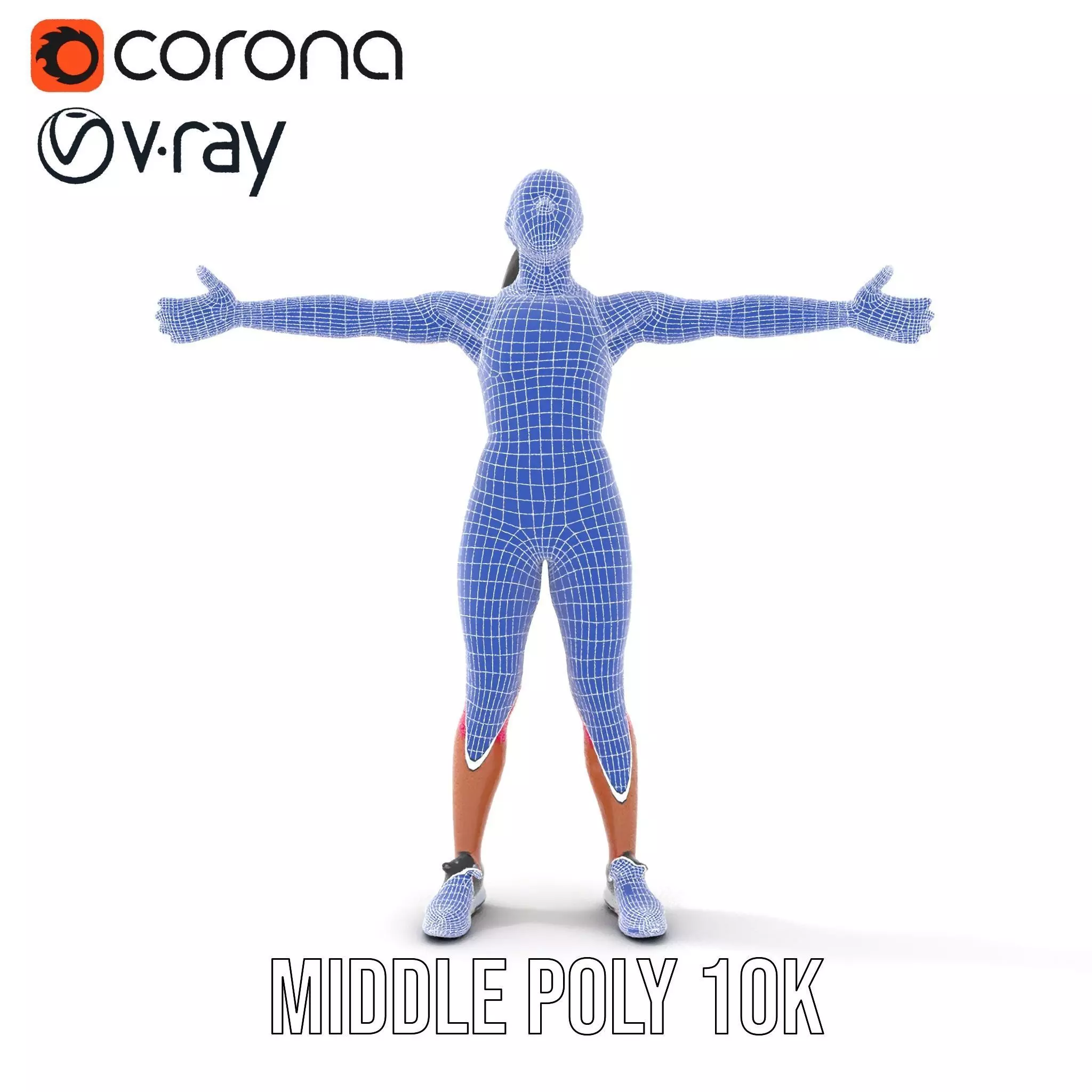 TieDye Fitness Attire model pack Low-poly 3D model_28