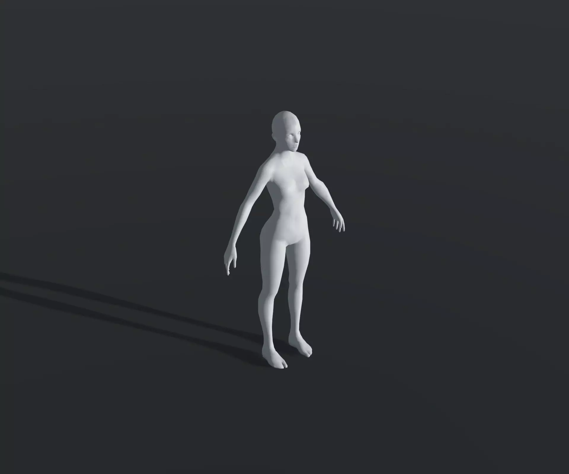 Animated Male Female Body Base Mesh With 76 Sound Effects Low-poly 3D model_6
