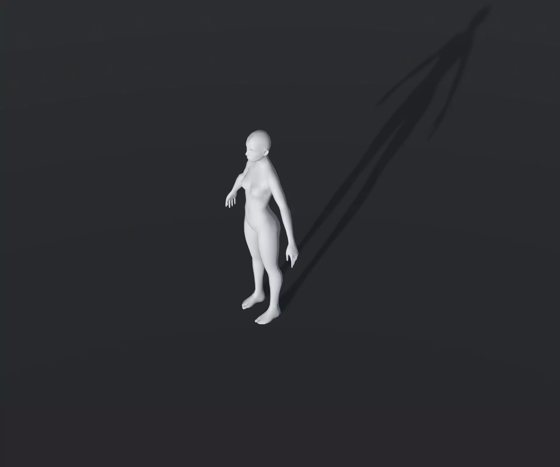 Animated Male Female Body Base Mesh With 76 Sound Effects Low-poly 3D model_18