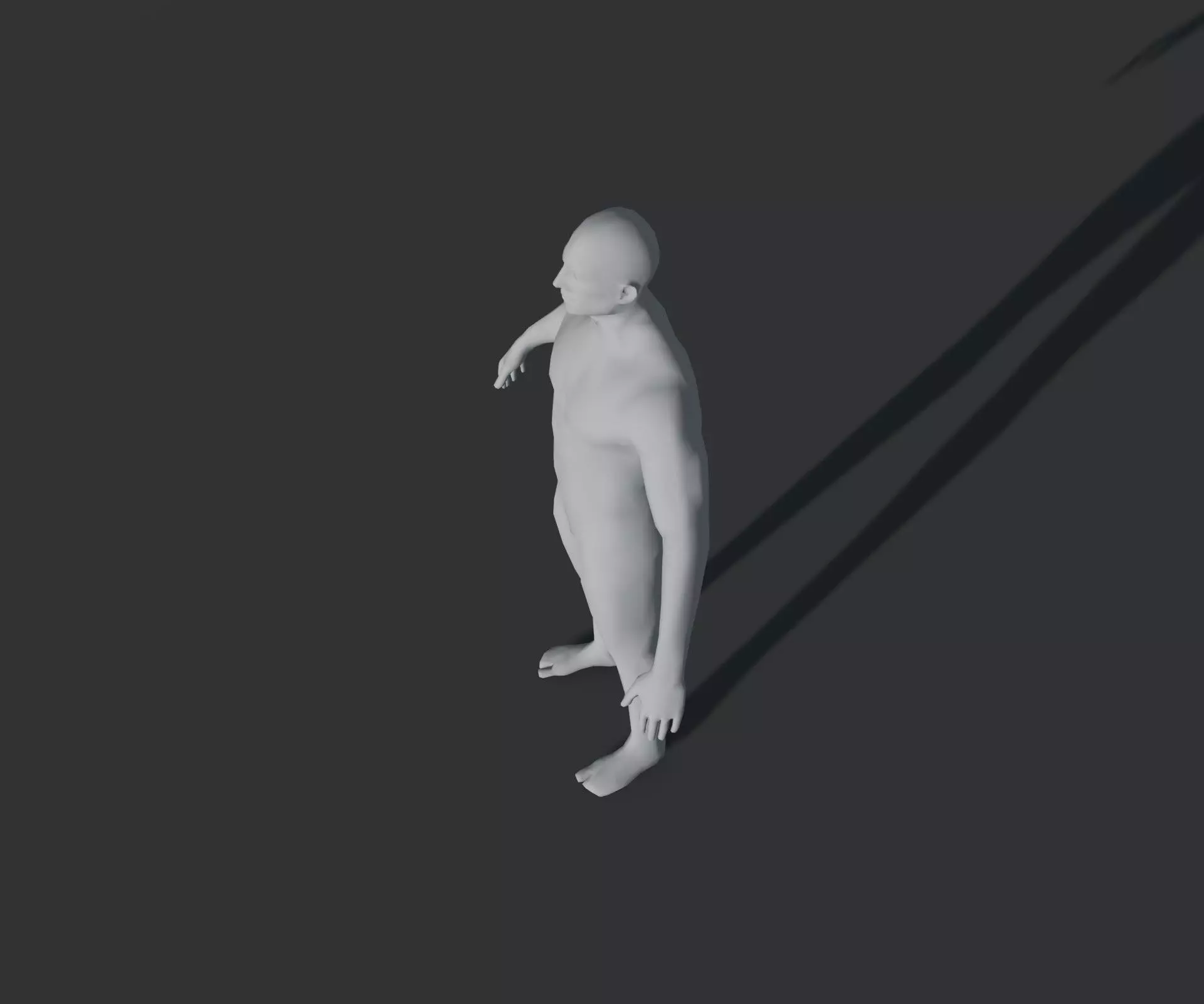 Animated Male Female Body Base Mesh With 76 Sound Effects Low-poly 3D model_26