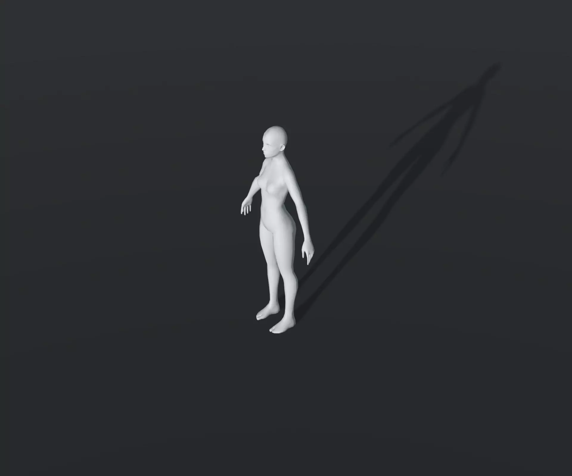 Animated Male Female Body Base Mesh With 76 Sound Effects Low-poly 3D model_4