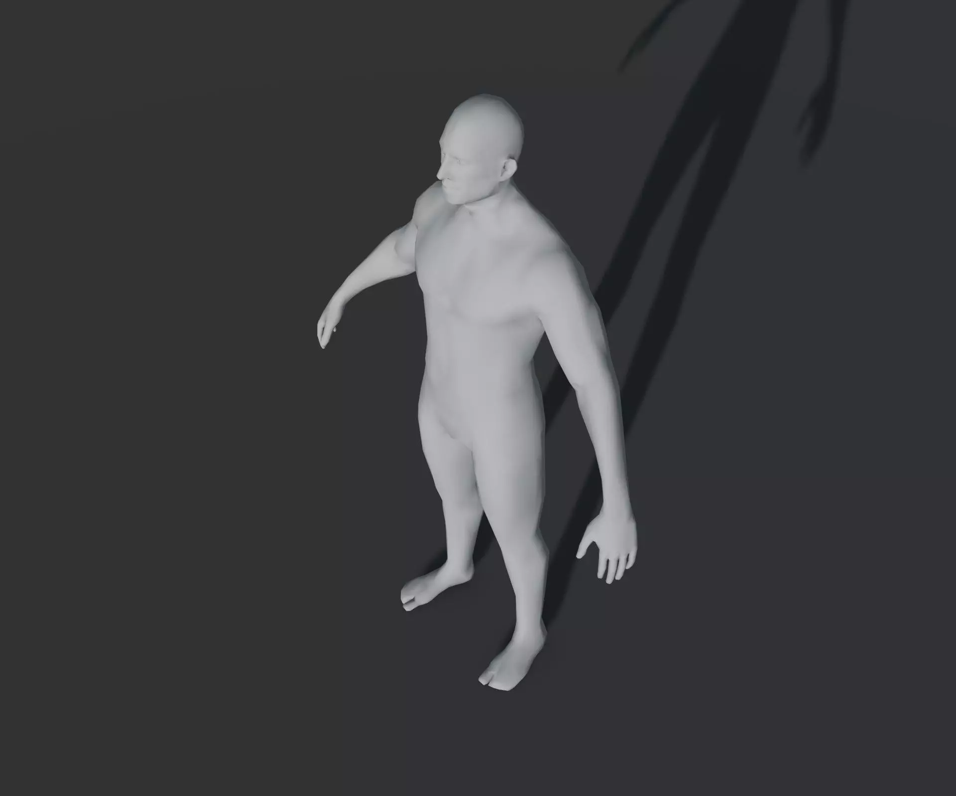 Animated Male Female Body Base Mesh With 76 Sound Effects Low-poly 3D model_31
