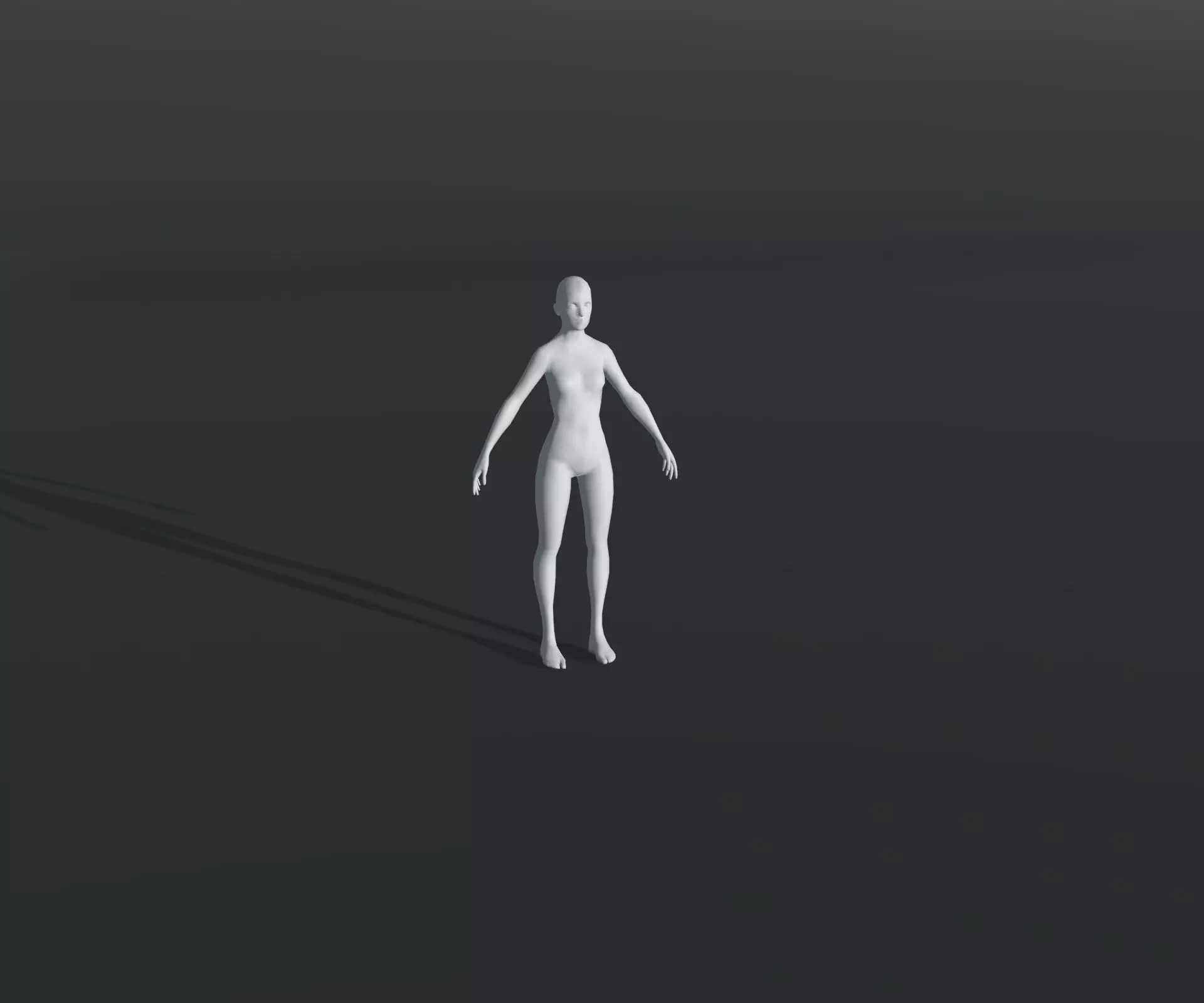 Animated Male Female Body Base Mesh With 76 Sound Effects Low-poly 3D model_19