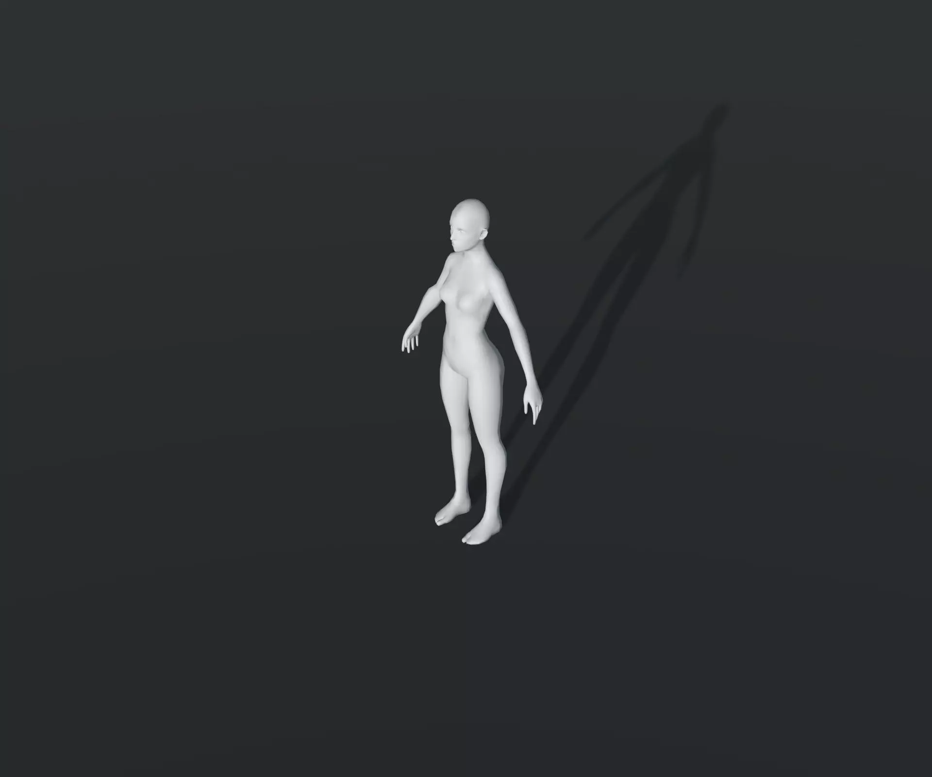 Animated Male Female Body Base Mesh With 76 Sound Effects Low-poly 3D model_15