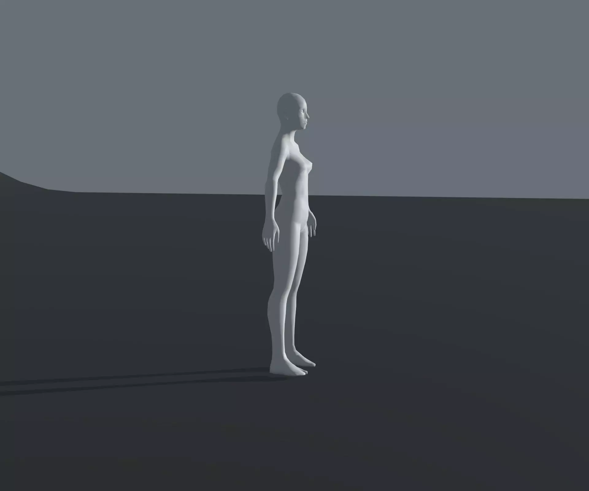 Animated Male Female Body Base Mesh With 76 Sound Effects Low-poly 3D model_14