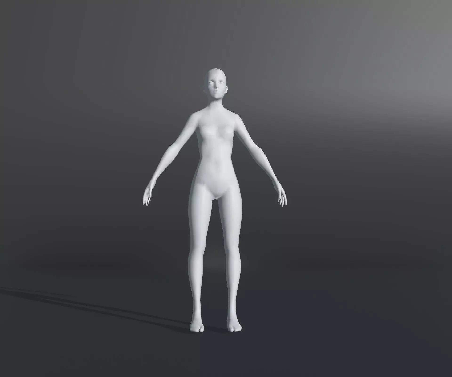 Animated Male Female Body Base Mesh With 76 Sound Effects Low-poly 3D model_7