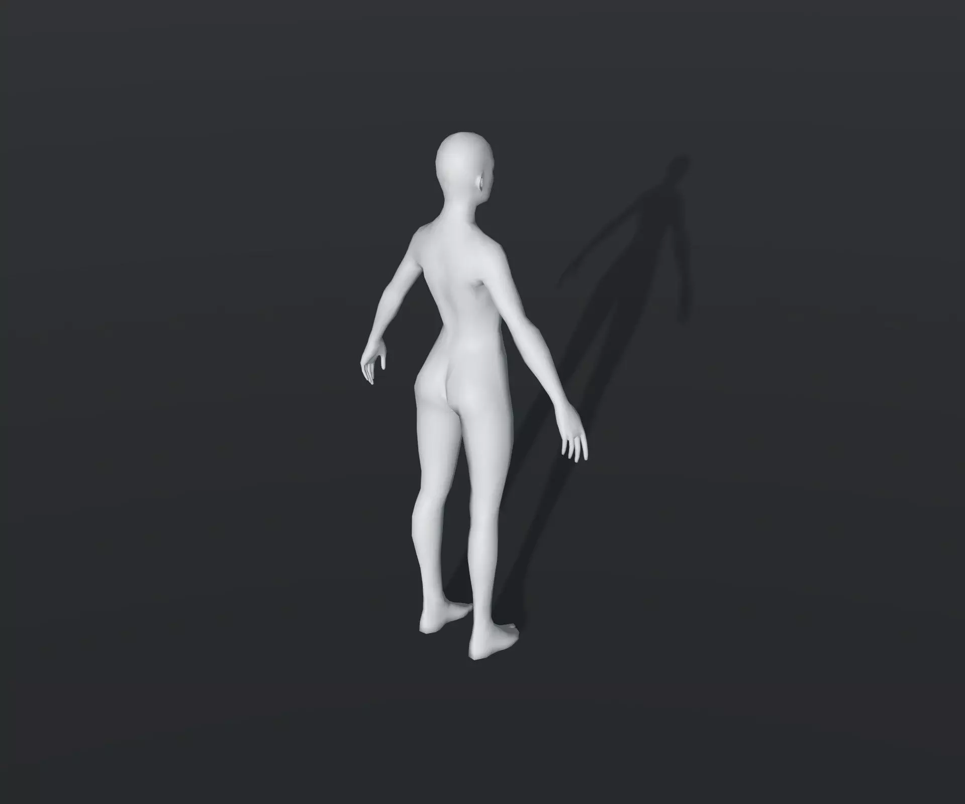 Animated Male Female Body Base Mesh With 76 Sound Effects Low-poly 3D model_10