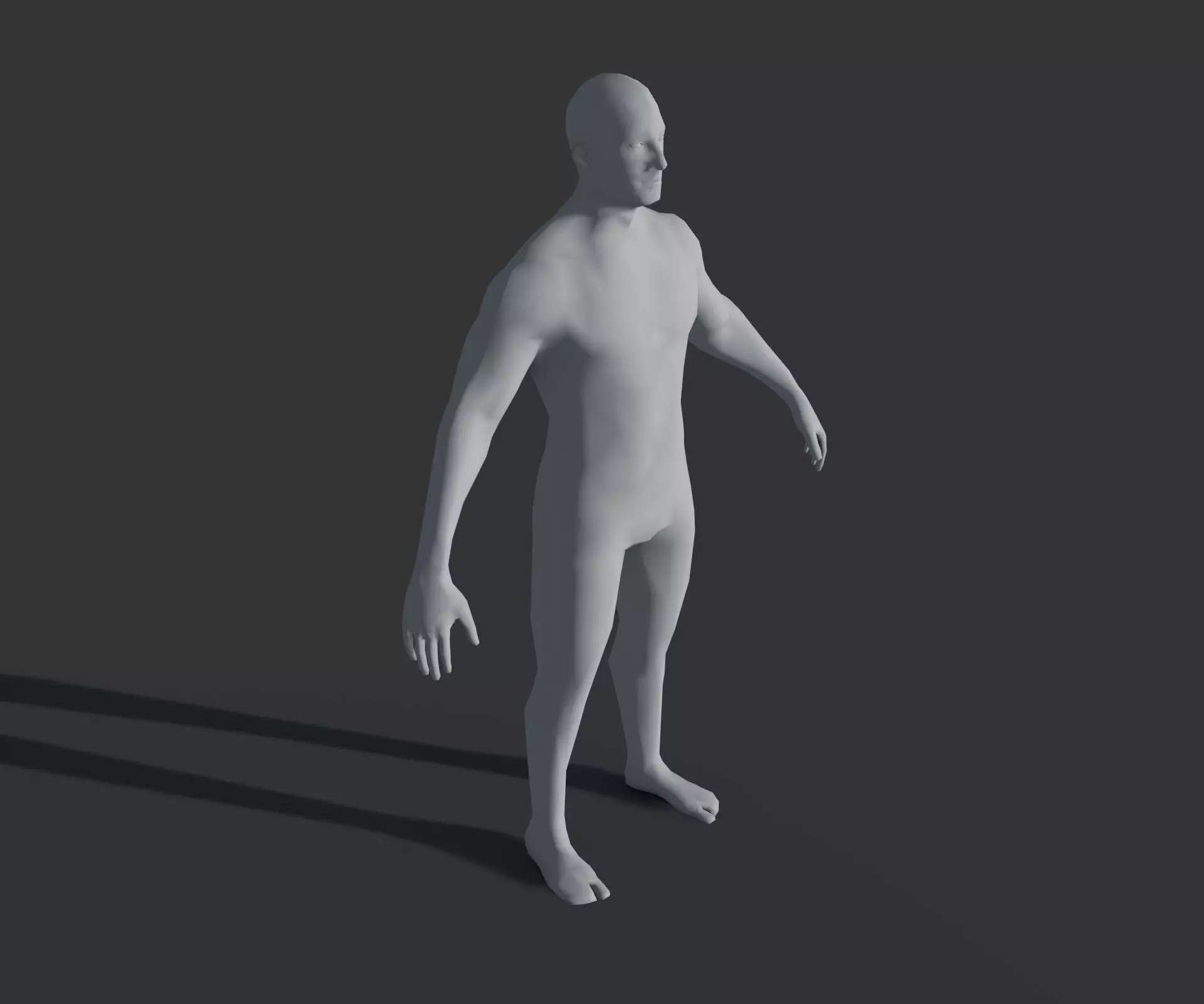 Animated Male Female Body Base Mesh With 76 Sound Effects Low-poly 3D model_30