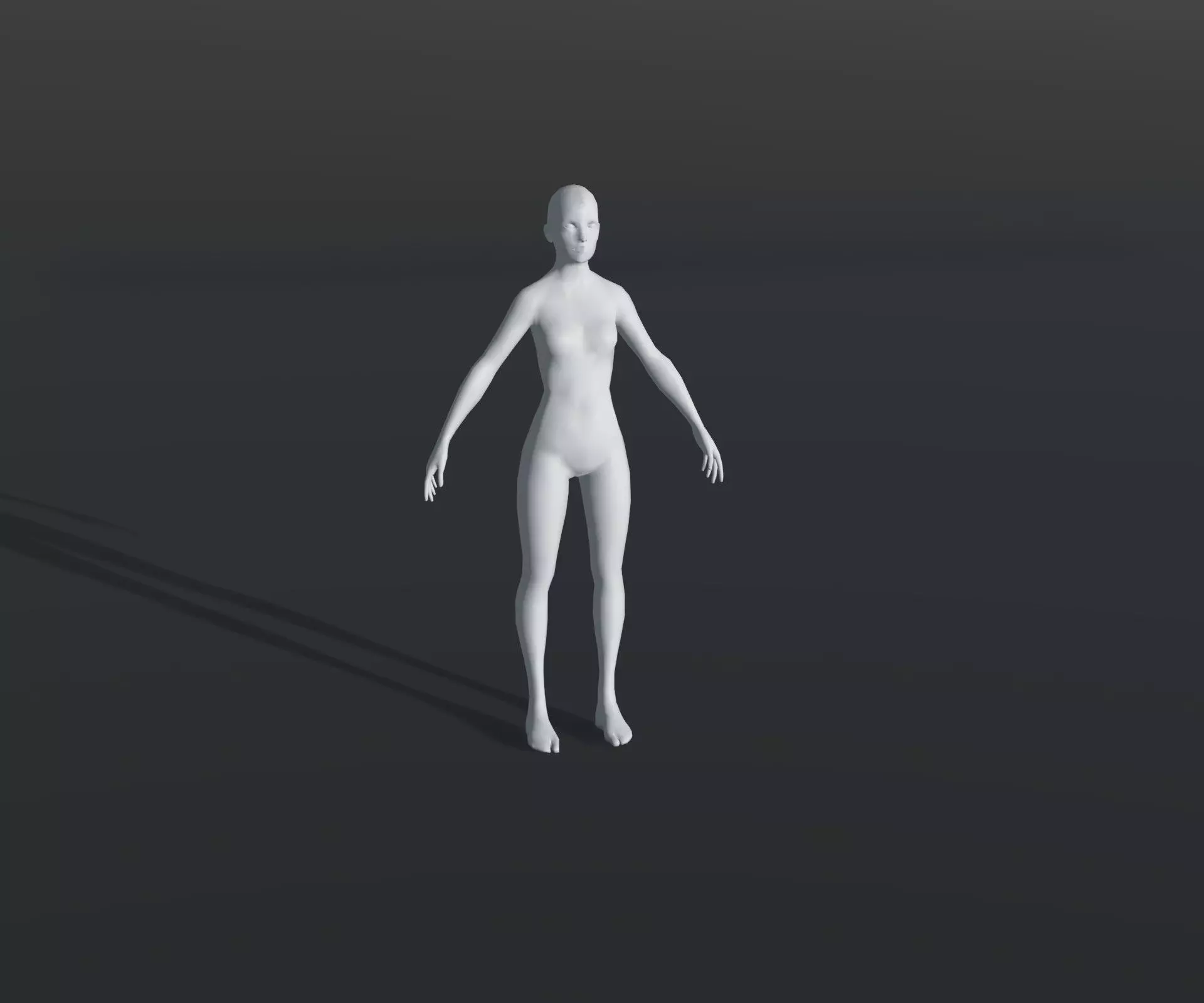 Animated Male Female Body Base Mesh With 76 Sound Effects Low-poly 3D model_3