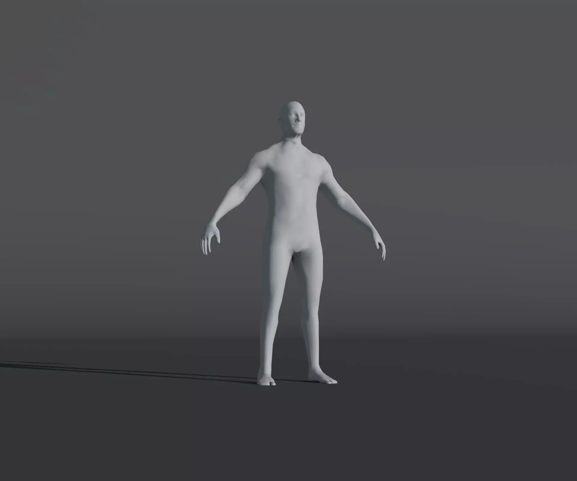 Animated Male Female Body Base Mesh With 76 Sound Effects Low-poly 3D model_39