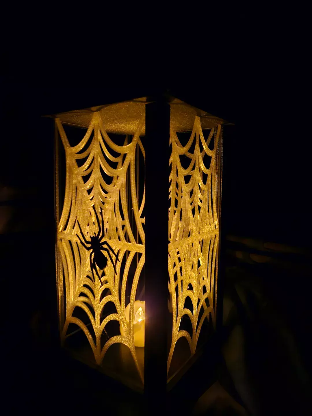 Spiderweb Lantern Insert STL 3D print model_1