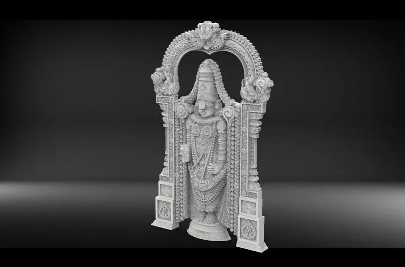 Triputi Balaji 3D model_2