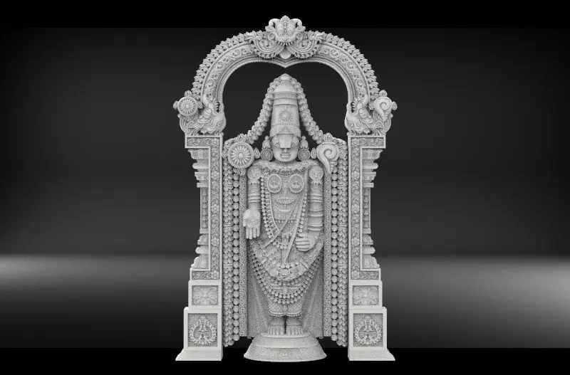 Triputi Balaji 3D model_0