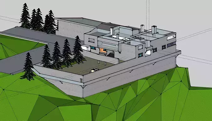 Detailed Mountain House Design