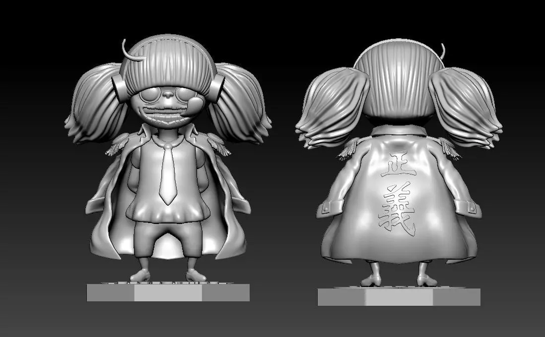 Bluegrass - Marine Vice Admiral - ONE PIECE 3D print model_4