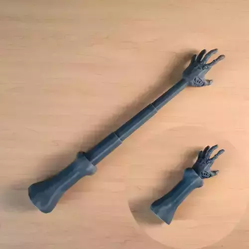 Extendable Zombie Arm STL  3D print model