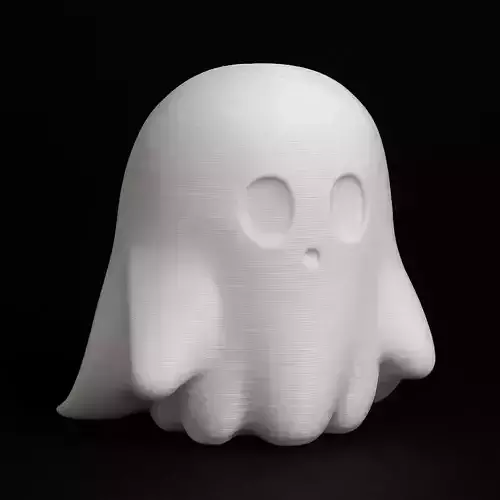 Kawaii Ghost Figurine STL 3D print model