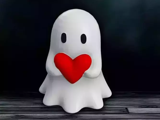 Love Ghost Figurine STL  3D print model