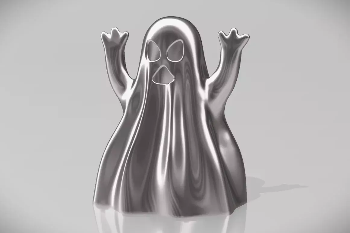 Scary Ghost Figurine STL  3D print model_2