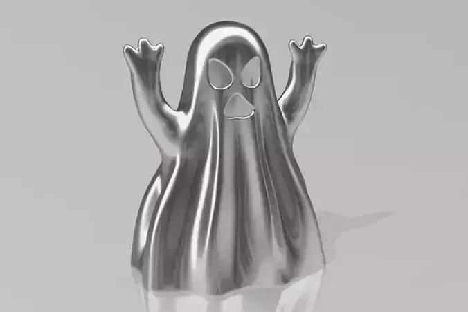 Scary Ghost Figurine STL  3D print model