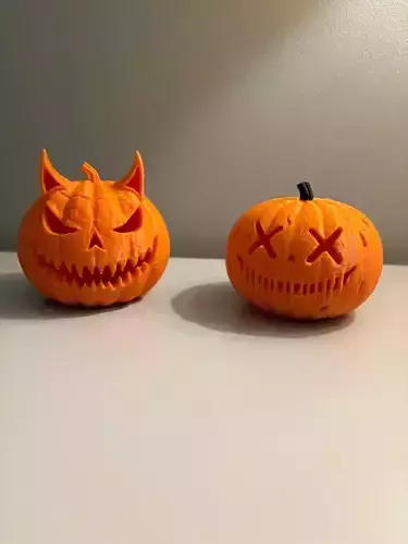 Devil Jack O  Lantern STL 3D print model